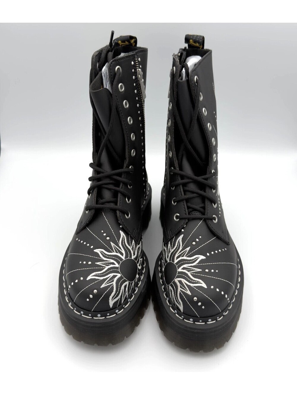 Dr Martens Jadon Hi Solar Flare Platform Boots Black Men 8 Women 9 - Picture 3 of 3